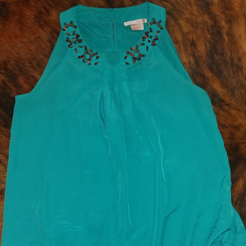 Turquoise Bronze Accent Tank
